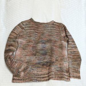 Anthropologie Peyton Primrose Multicolor Knit Sweater M Pet Cottage Boho Indie